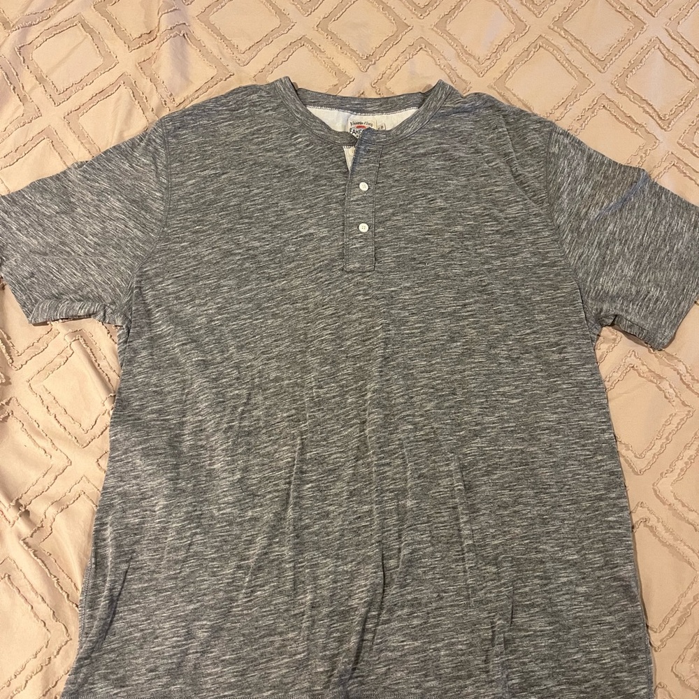 Faherty Blue Casual Button Down Shirt